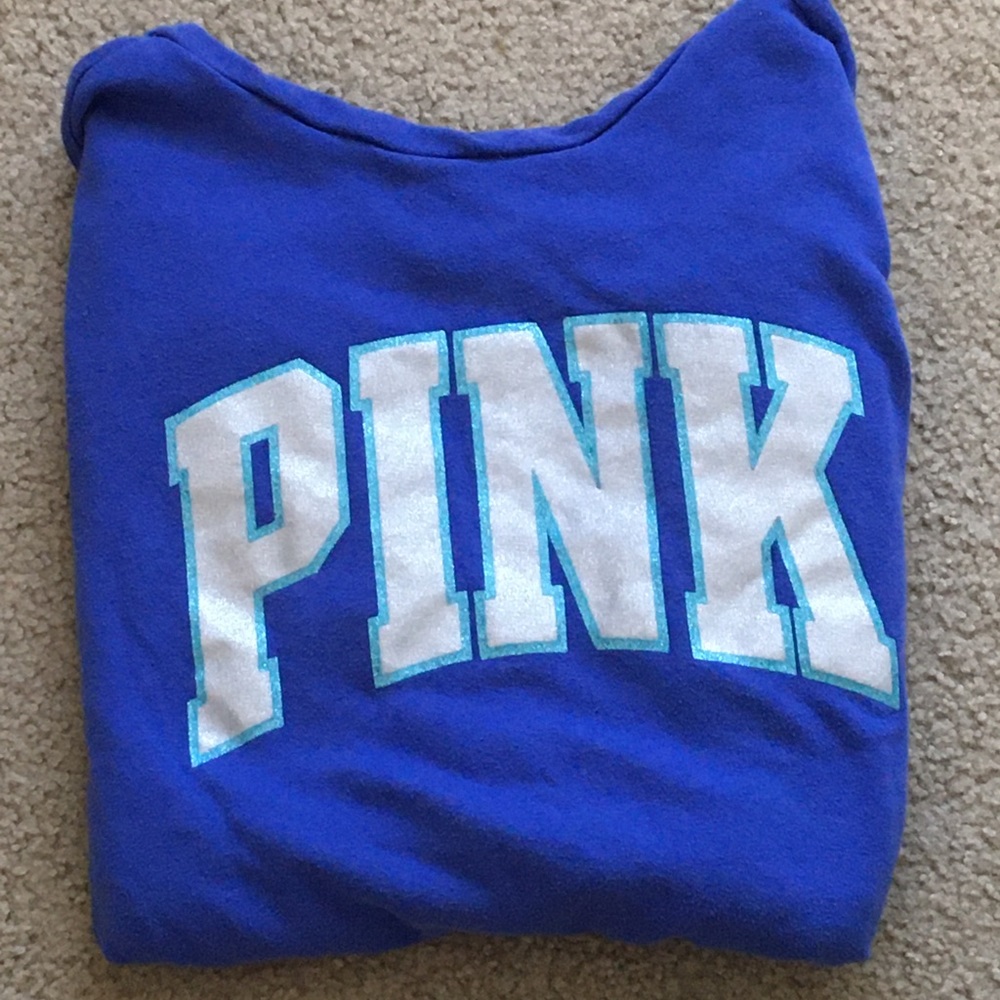 Pink - Blue Oversized Sweatshirt
